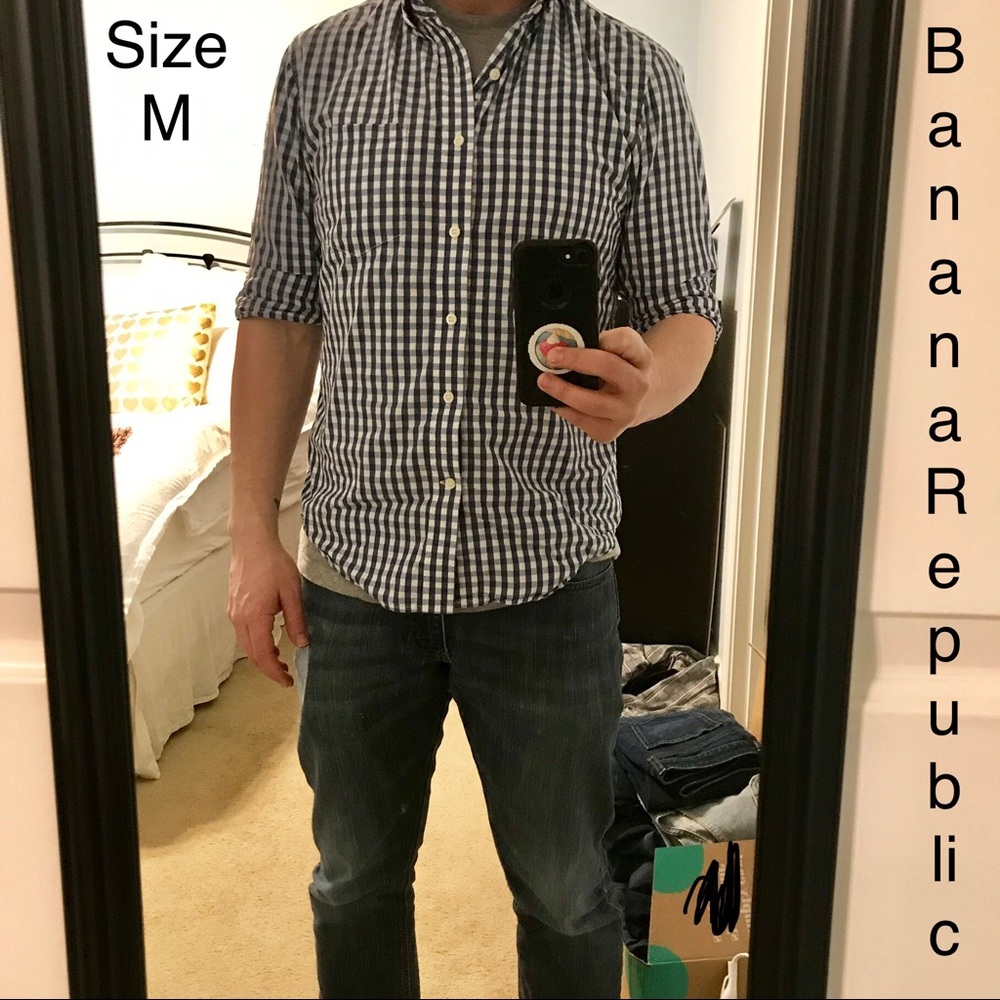 Banana Republic (M) soft wash tailored slim fit